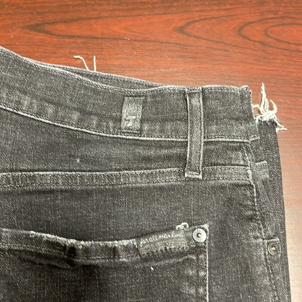 74% Cotton, 7 For All Mankind Short Jeans  some stretch, NWOT - Picture 6 of 11
